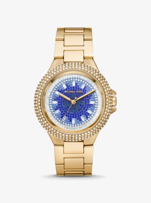 MK7341 - Oversized Camille Ombre Pavé Gold-Tone Watch GOLD