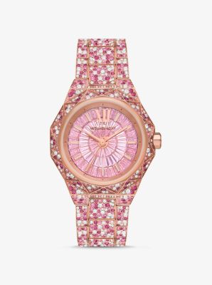 MK7343 - Limited-Edition Oversized Raquel Pavé Rose Gold-Tone Watch ROSE GOLD