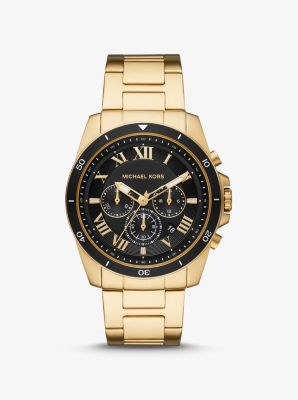 MK8803 - Oversized Alek Gold-Tone Watch GOLD