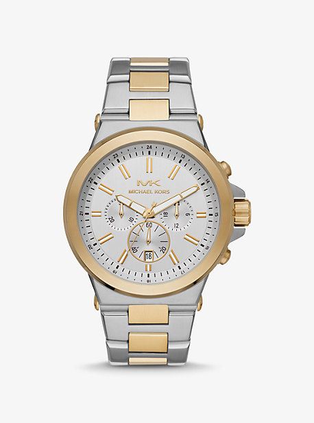 MK8831 - Oversized Dylan Two-Tone Watch TWO TONE