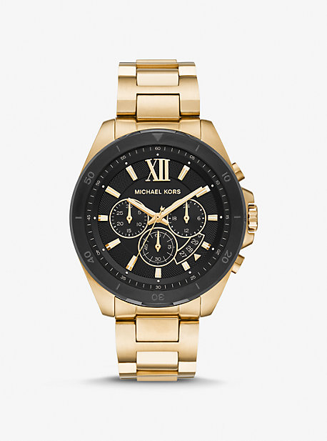 MK8848 - Oversized Brecken Gold-Tone Watch GOLD