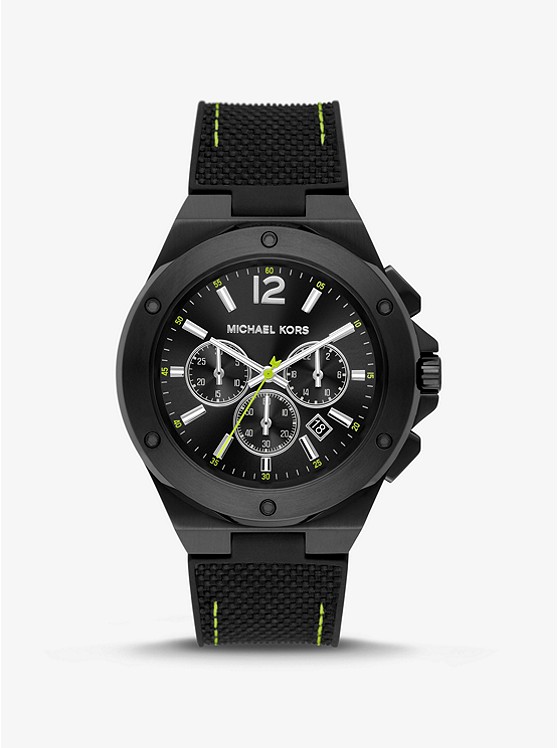MK MK8945 Oversized Lennox Black-Tone Watch BLACK