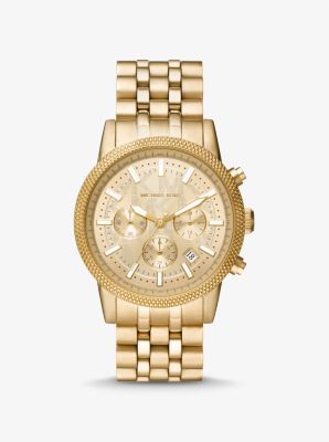 MK8953 - Oversized Hutton Gold-Tone Watch GOLD