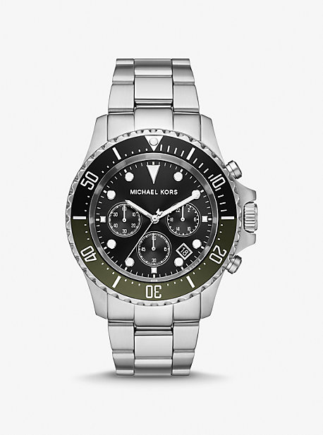MK8976 - Oversized Everest Silver-Tone Watch SILVER