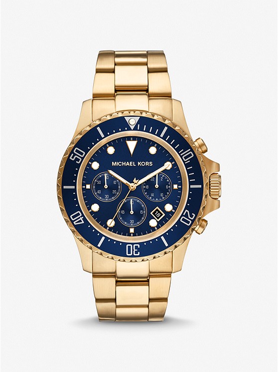 MK MK8978 Oversized Everest Gold-Tone Watch GOLD