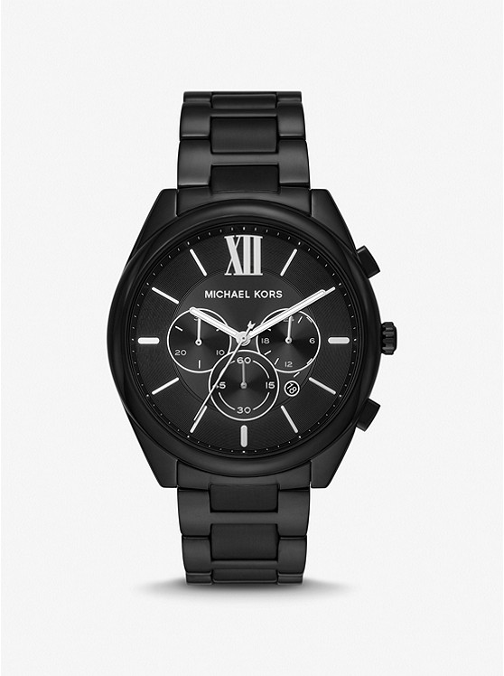 MK MK8993 Oversized Janelle Black-Tone Watch BLACK
