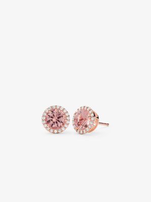 MKC1293A2 - 14K Rose Gold-Plated Sterling Silver Stone Stud Earrings ROSE GOLD