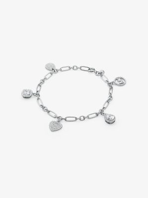 MKC1474AN - Sterling Silver Pavé Charm Bracelet SILVER