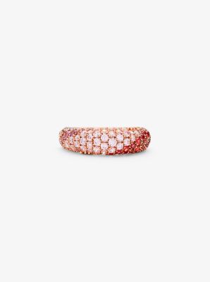 MKC1500BB - 14K Rose Gold-Plated Ombré Pavé Ring ROSE GOLD