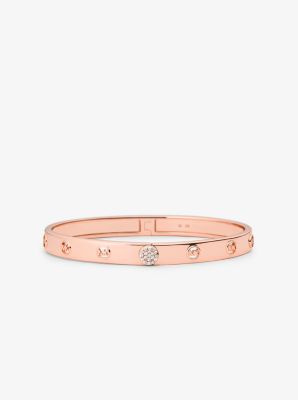 MKC1548AN - Precious Metal-Plated Sterling Silver Pavé Bangle ROSE GOLD