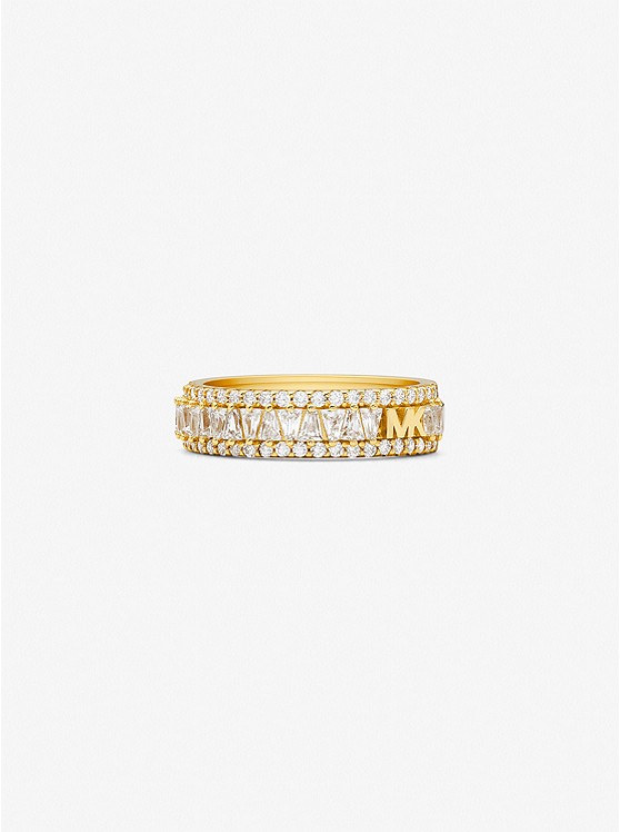 MK MKC1637AN Precious Metal-Plated Sterling Silver Pavé Ring GOLD