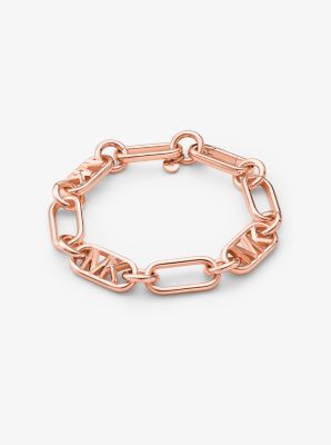 MKJ8053 - Precious Metal-Plated Brass Chain Link Bracelet ROSE GOLD