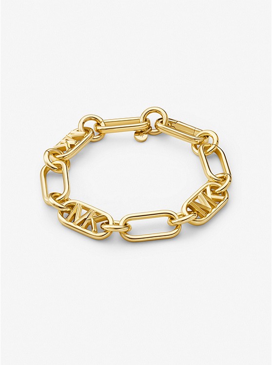 MK MKJ8053 Precious Metal-Plated Brass Chain Link Bracelet GOLD