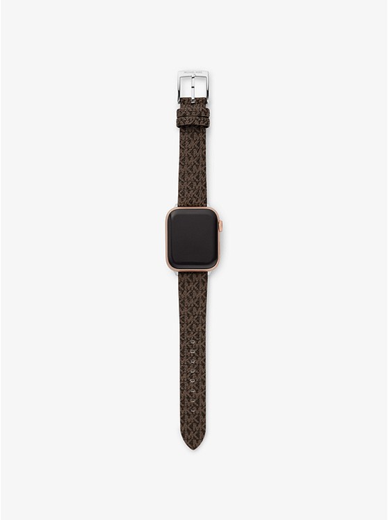 MK MKS8002 Logo Strap For Apple Watch® BROWN