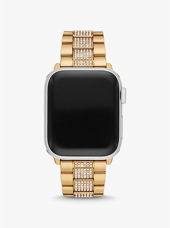 MK MKS8021 Pavé Gold-Tone Strap For Apple Watch® GOLD