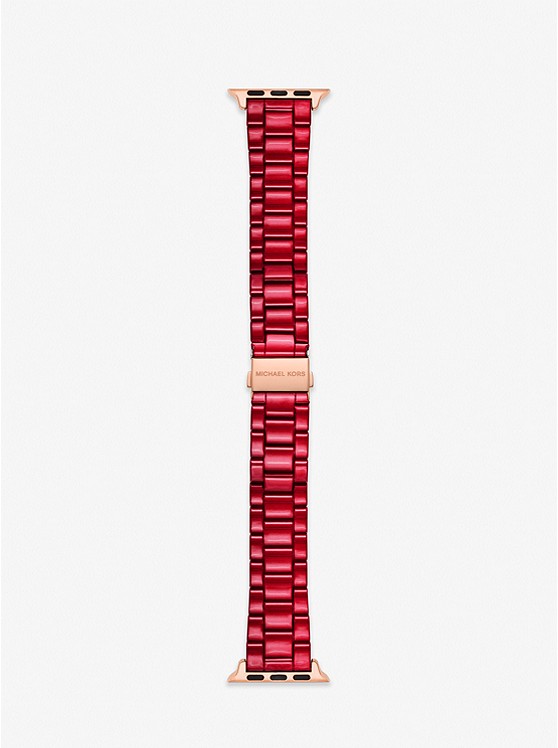 MK MKS8047 Red-Coated Stainless Steel Strap For Apple Watch® RED