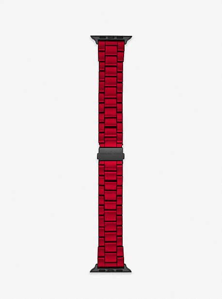 MKS8048 - Red-Coated Stainless Steel Strap For Apple Watch® RED