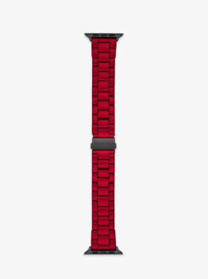 MKS8048 - Red-Coated Stainless Steel Strap For Apple Watch® RED