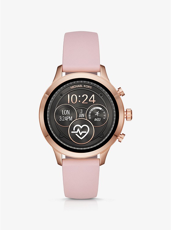 MK MKT5048 Gen 4 Runway Rose Gold-Tone and Silicone Smartwatch ROSE GOLD