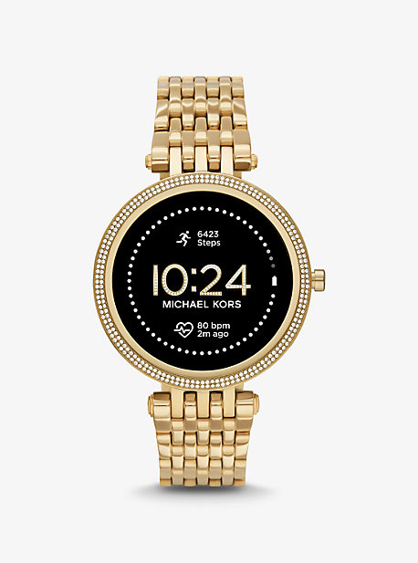 MKT5127V - Gen 5E Darci Pavé Gold-Tone Smartwatch GOLD