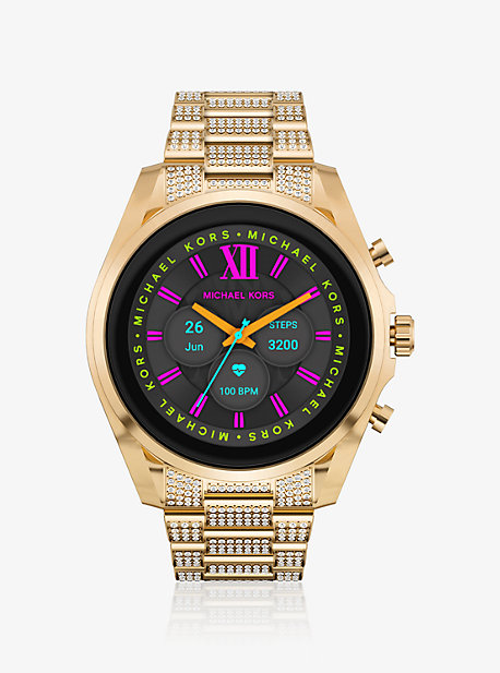 MKT5136V - Gen 6 Bradshaw Pavé Gold-Tone Smartwatch GOLD
