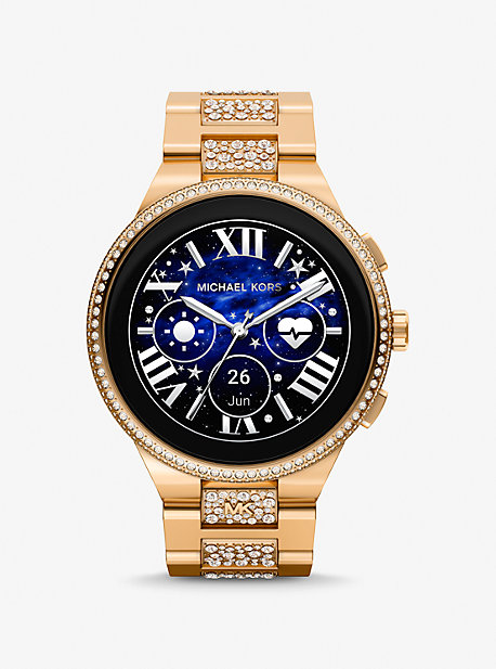 MKT5146V - Gen 6 Camille Pavé Gold-Tone Smartwatch GOLD