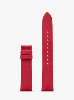 MKT9080 - Gen 4 Sofie Leather Smartwatch Strap RED