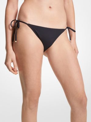 MM1N121 - Stretch Nylon Bikini Bottom BLACK
