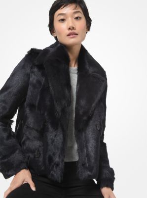 MMK625 - Goat Hair Double-Breasted Jacket  NAVY