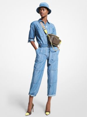 MS1806E1KQ - Chambray Belted Jumpsuit VTG CS WSH