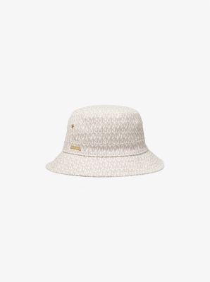 MS200015TG - Logo Print Organic Cotton Blend Bucket Hat BONE