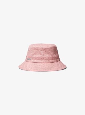 MS200015TG - Logo Print Organic Cotton Blend Bucket Hat DUSTY ROSE
