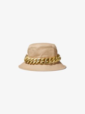 MS20001DTY - Chain Link Cotton Bucket Hat KHAKI