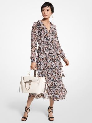 MS28Y8Z5T1 - Floral Georgette Wrap Dress ROSEWATER