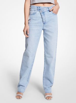 MS2901TFAU - Fold-Over Waist Jeans BLUE HAZE WASH