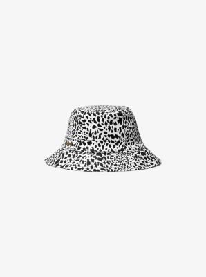 MU200016GA - Animal Print Organic Stretch Cotton Bucket Hat BONE