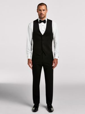 Black Notch Lapel Tux Black by Vera Wang Tuxedo Rental Moores