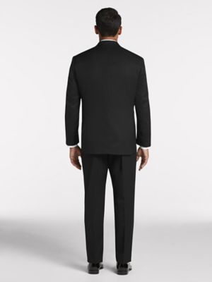 Black Peak Lapel Tuxedo by Joseph Abboud Tuxedo Rental Moores Clothing