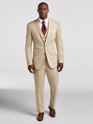 Vintage Tan, Ivory Suit by Pronto Uomo Suit Rental Moores Clothing
