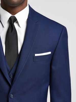 calvin klein blue suit vest