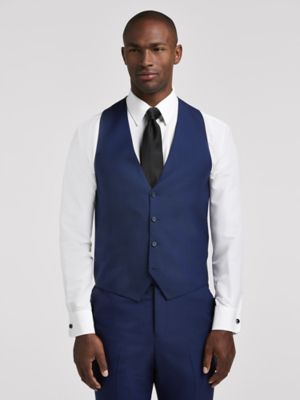 moores calvin klein blue suit