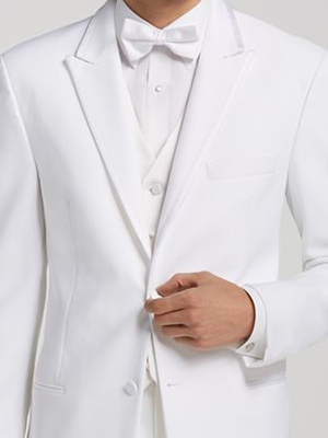 moores uomo pronto satin edge button lapel peak clothing features