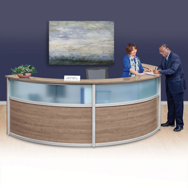 beautiful reception desk