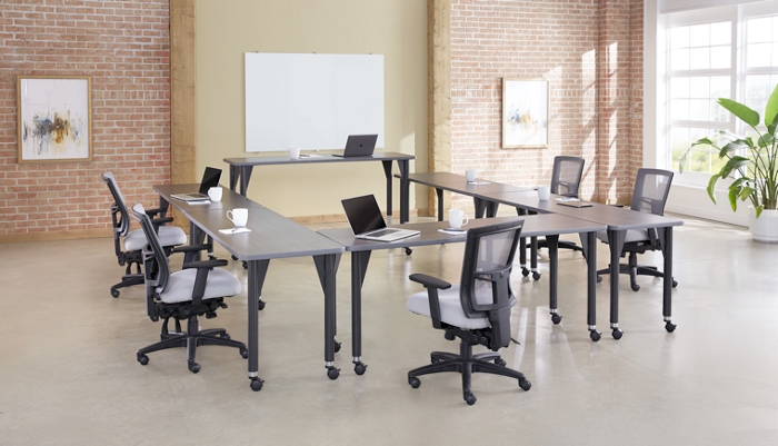 modern training room seating