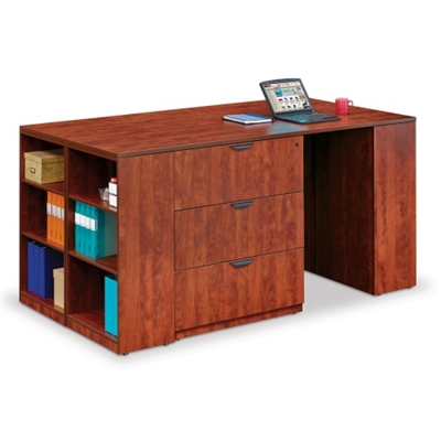 Regency Contract Legacy File and Bookcase Island Mahogany