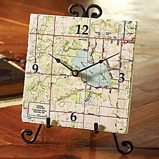 National Geographic ''My Town'' Map Clock