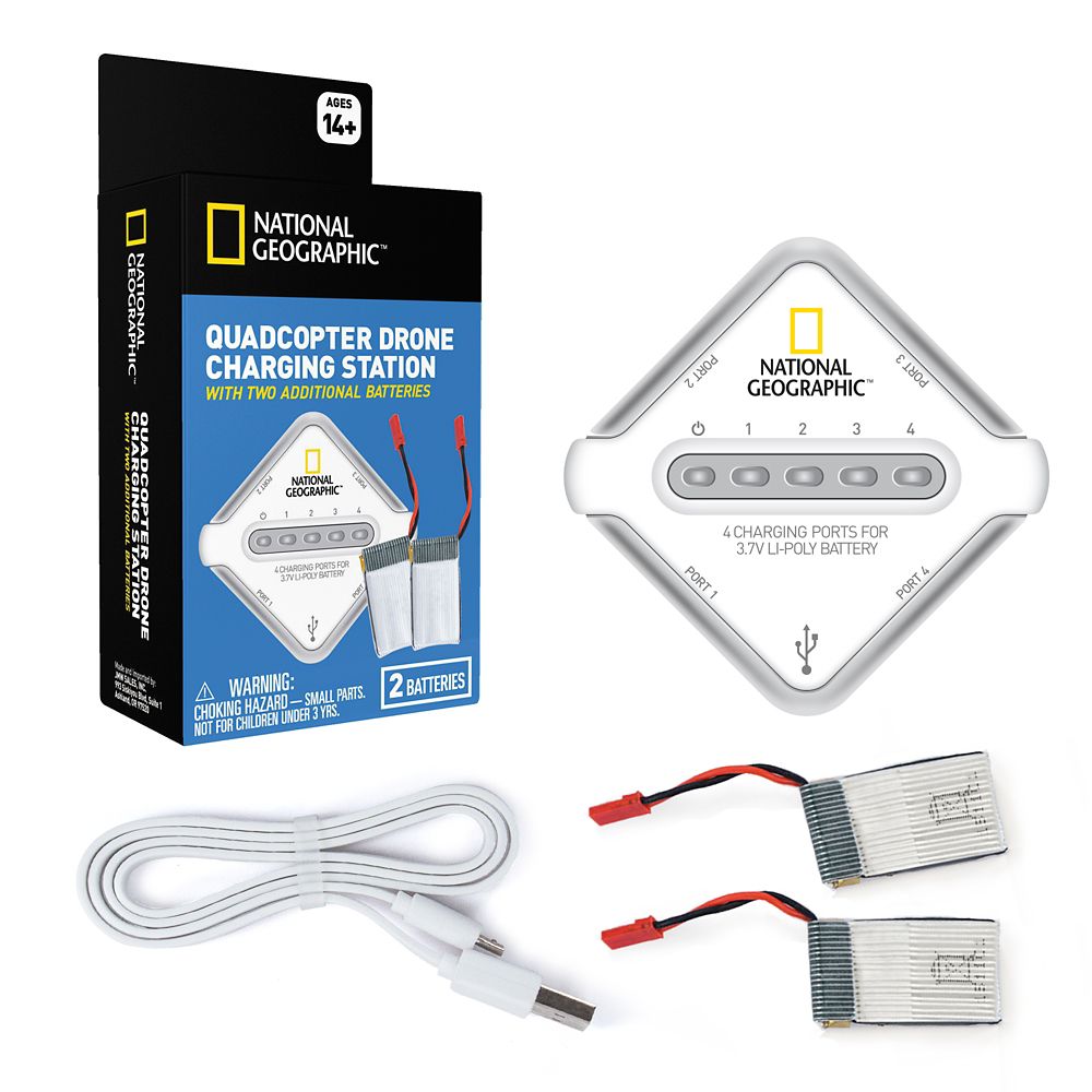 Quadcopter Charging Station With Two Additional Batteries