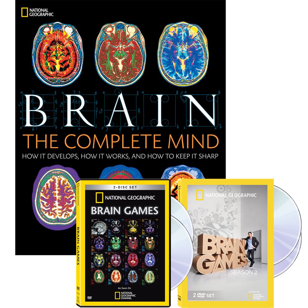 Brain Book And Brain Games Dvds Set National Geographic