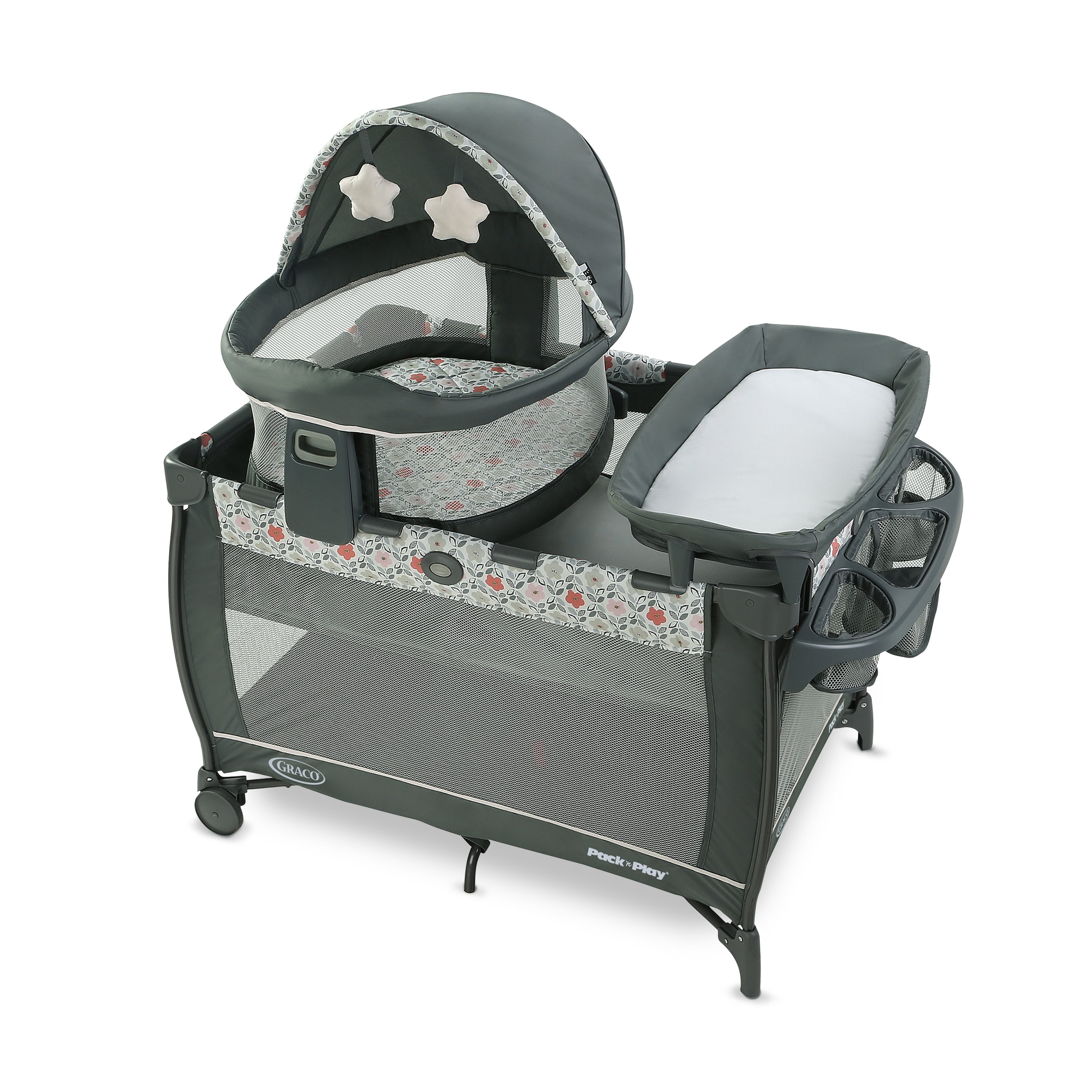 graco double bassinet pack n play