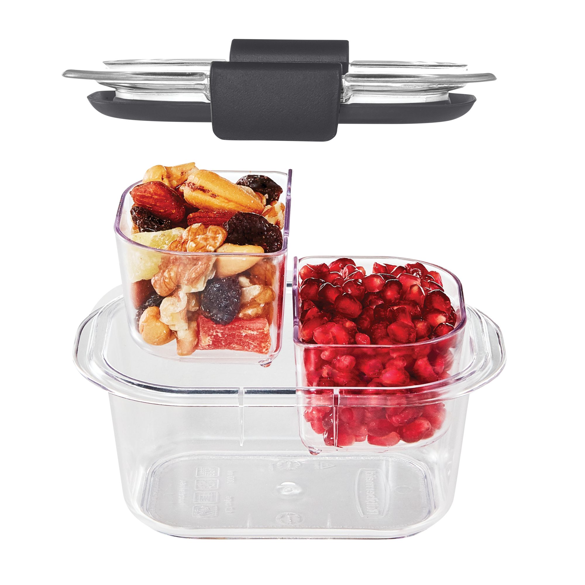Rubbermaid, Brilliance, Food Storage Container, Salad and Snack Lunch Combo Kit, Clear, 9 Piece Set